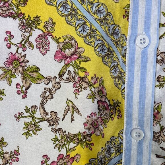 NWT Suzanne Betro W 1X Floral Scarf and Striped Long-Sleeve Shirt - MSRP $77 - Picture 5 of 7